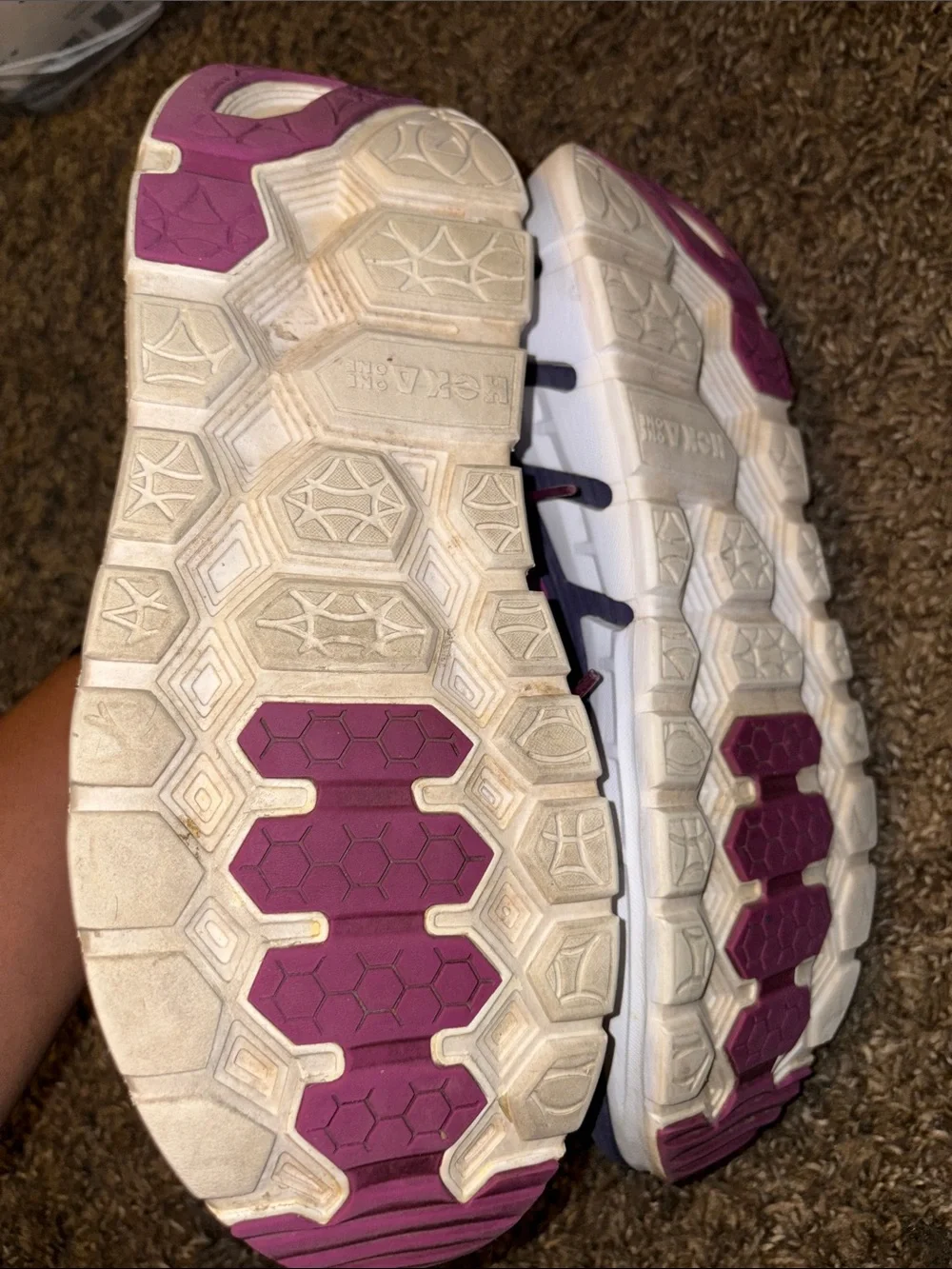 Hoka Women’s Magenta/Purple Athletic Running Shoe
